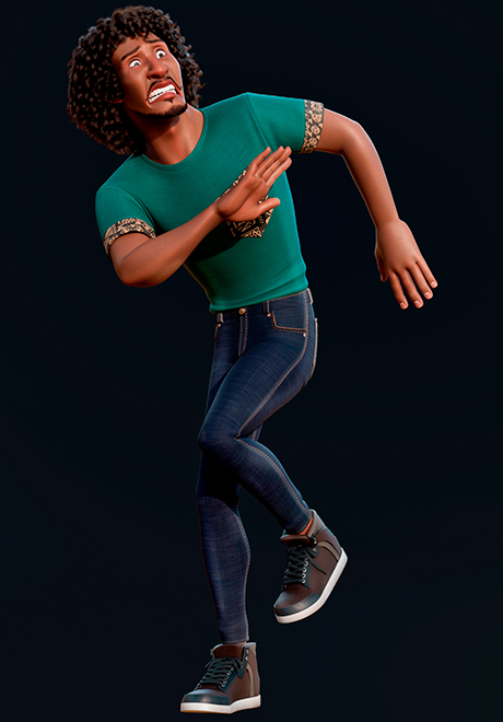 Sekou sekou_scared_render